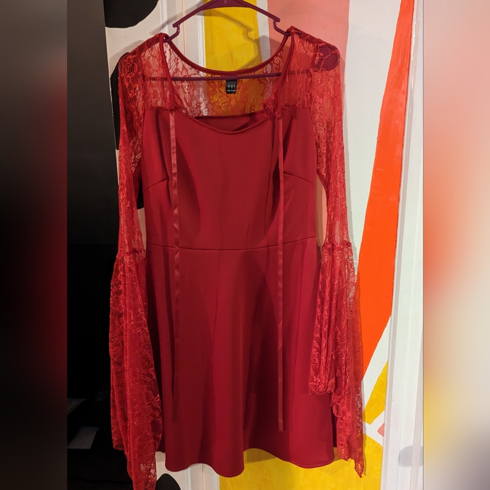 Red SheIn dress